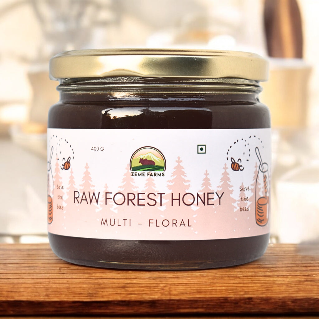 True Raw Forest Honey | Glass Jar | No Additivs | 400gm