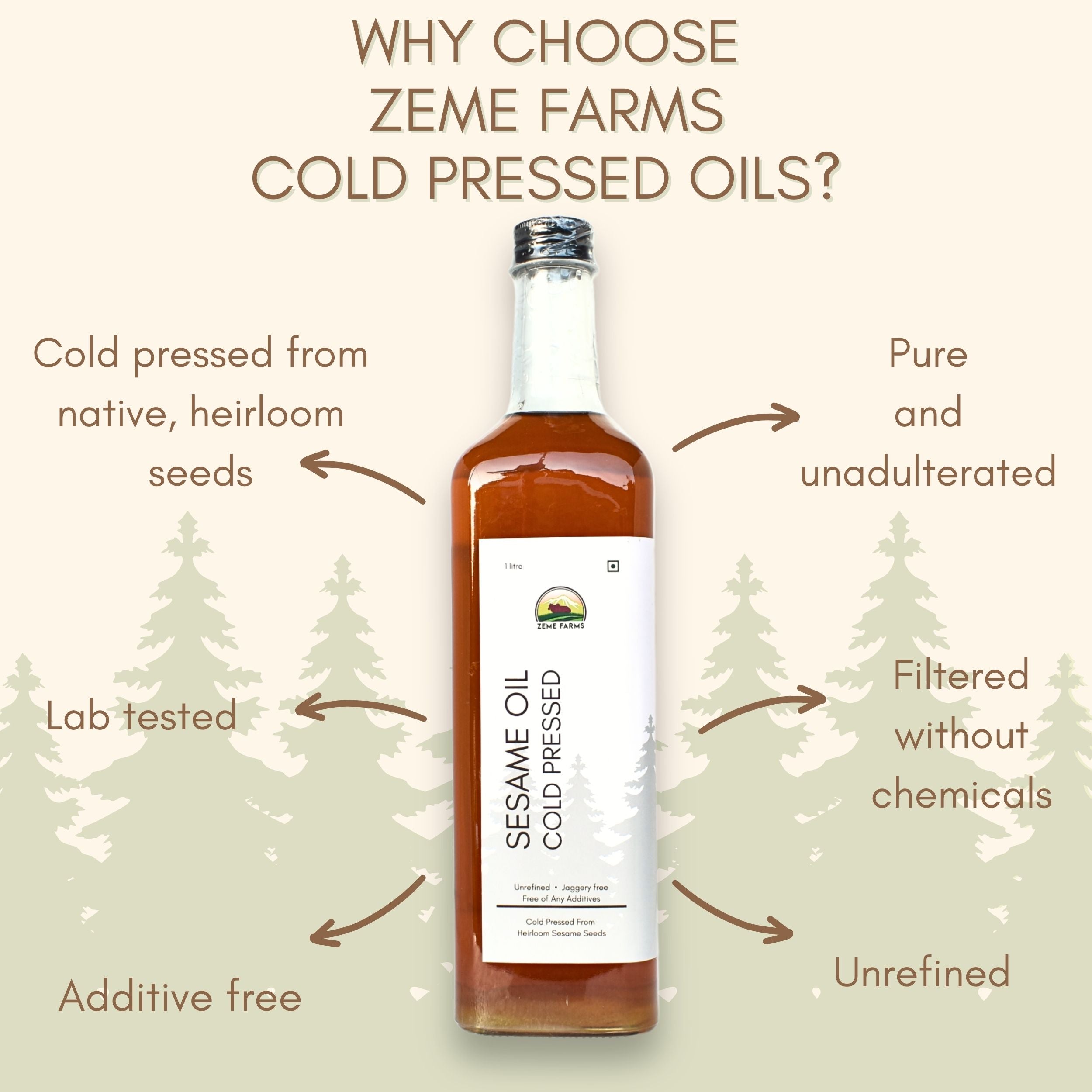 Cold Pressed Sesame Oil | 1 litre