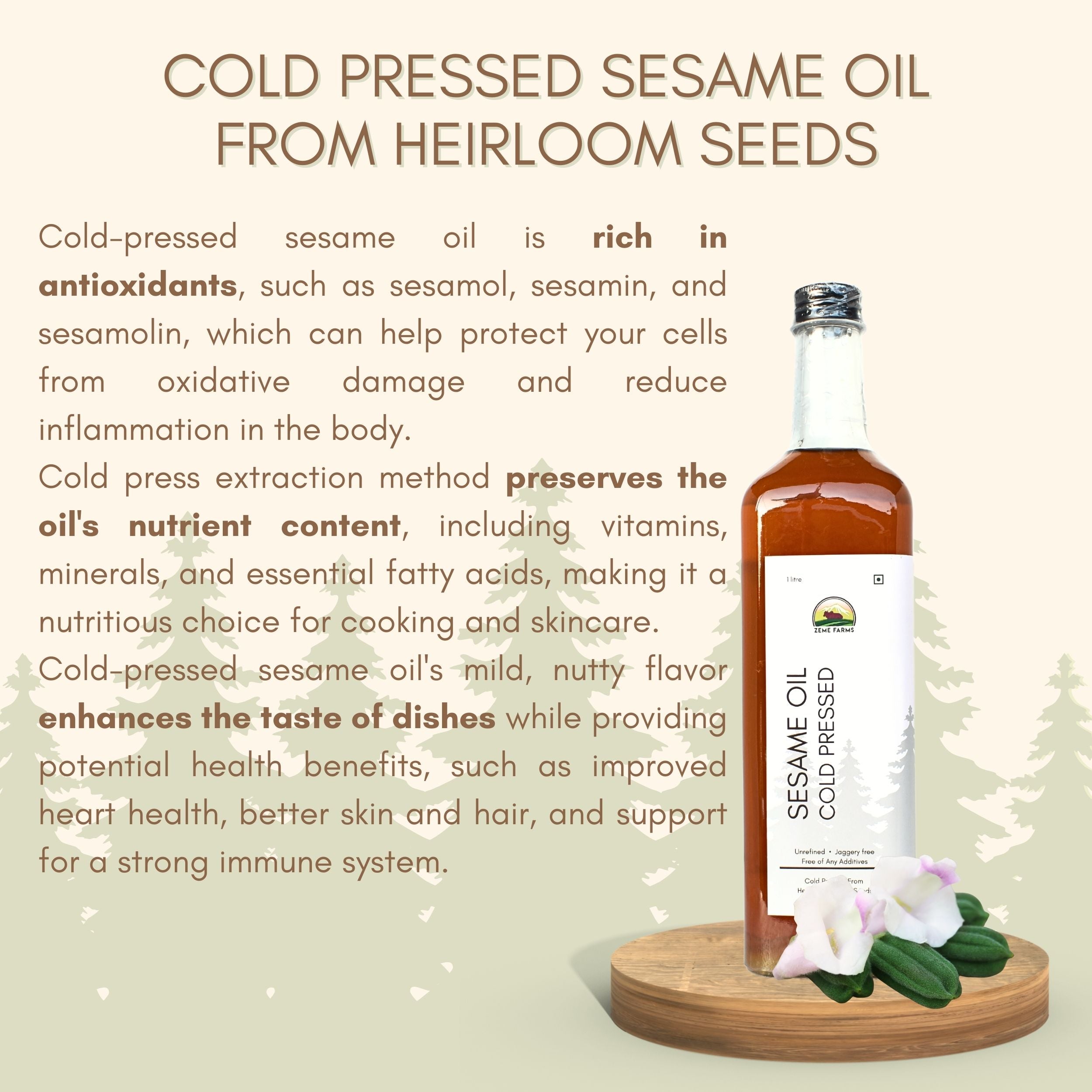 Cold Pressed Sesame Oil | 1 litre