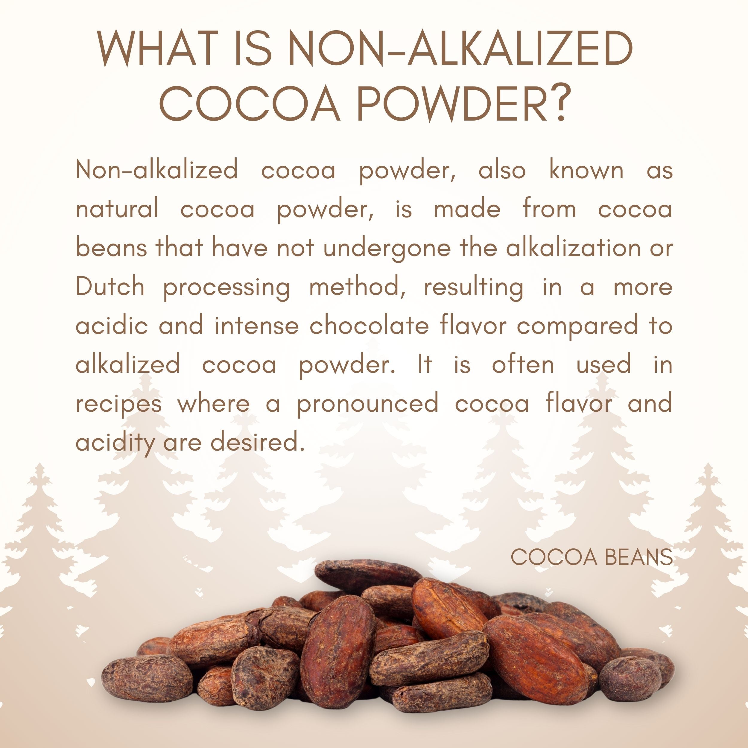 Unsweetened Natural Cocoa Powder (Non-Alkalised)