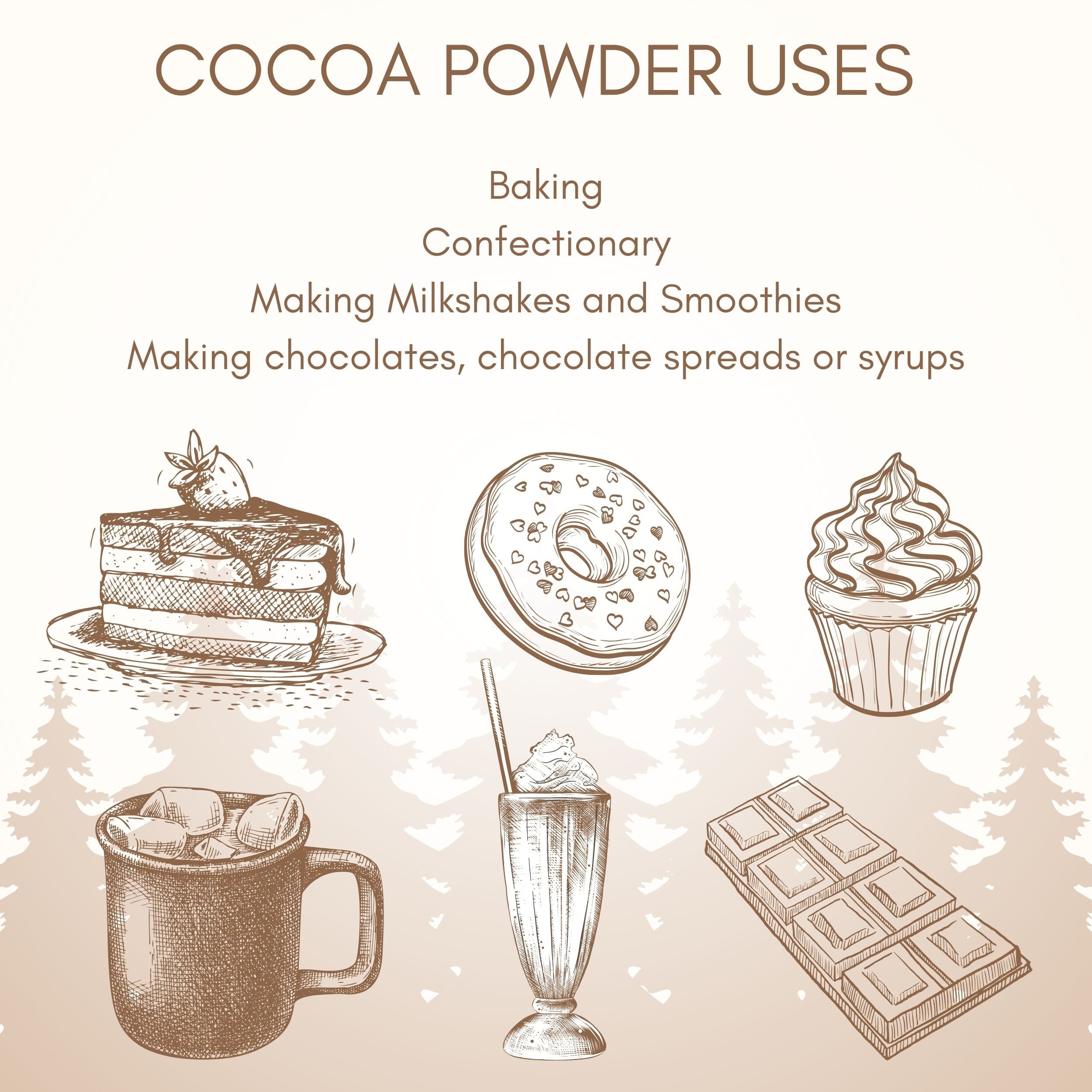 Unsweetened Natural Cocoa Powder (Non-Alkalised)