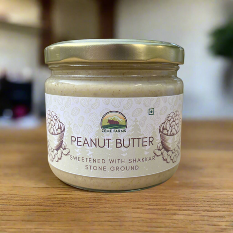 Desi Peanut Butter with Jaggery | Stone Ground | No Preservatives | 300gm