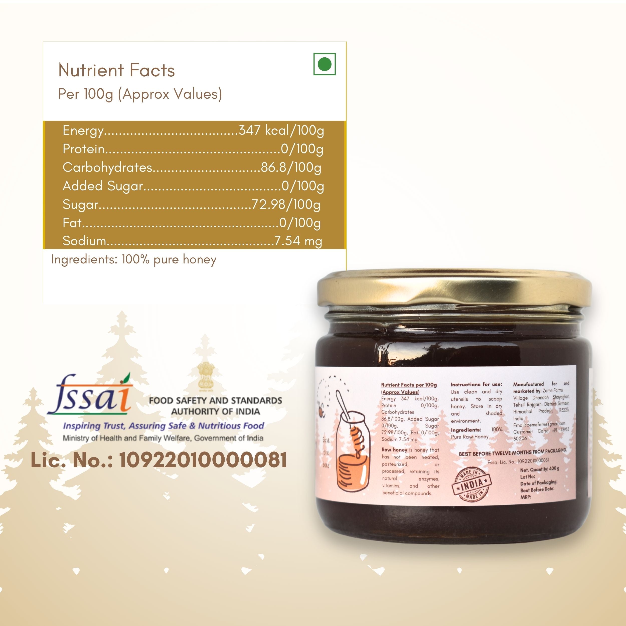 Multi-Floral Raw Forest Honey